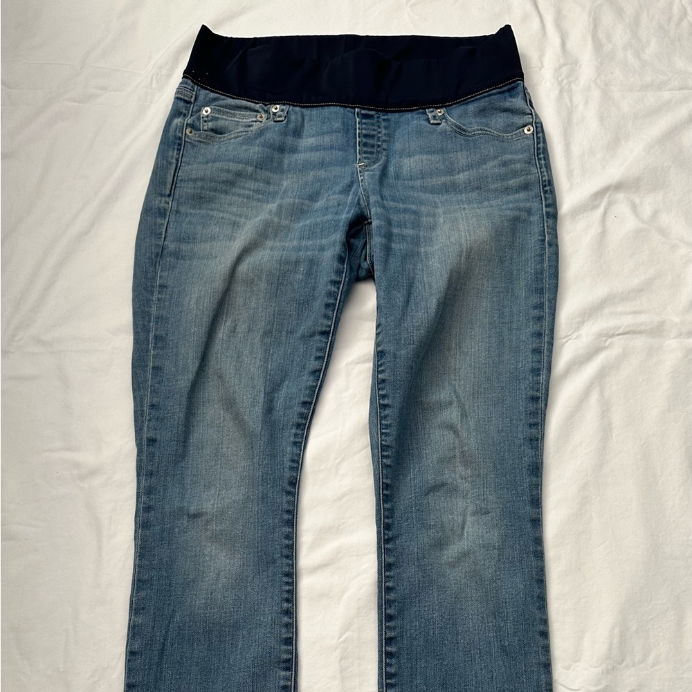 GAP 1969 maternity True  Skinny ￼ Plants ￼￼￼ jeans, ￼size 6-10 color blue